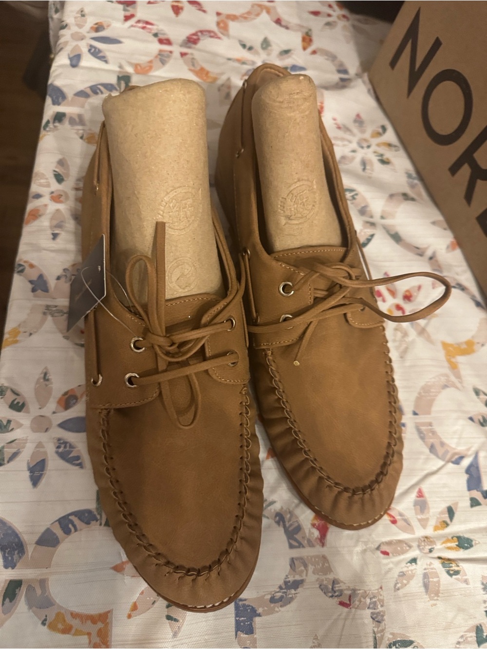 Tommy Bahama Tan Slip-On Moccasin Loafers